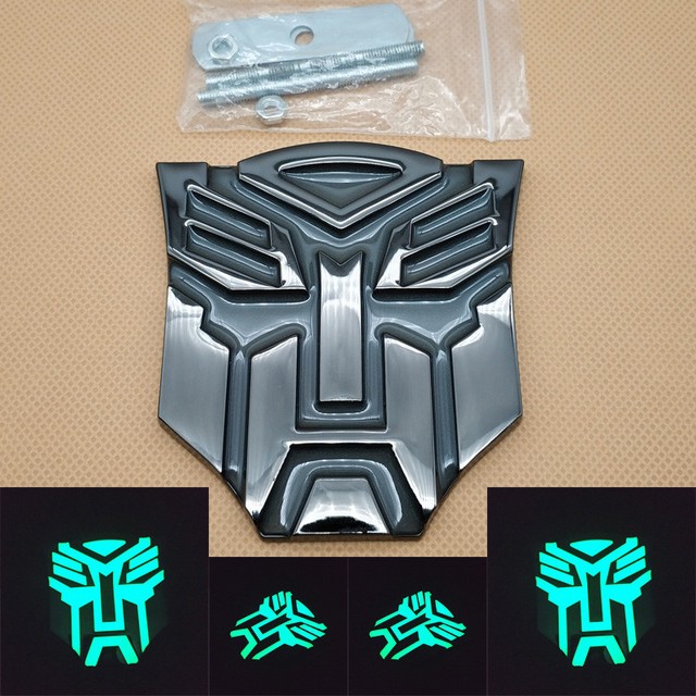 Metal Black Selfluminous Transformers Autobot Front Engine Grille