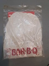 NEW Vtg Chef Hat Cotton Toque Barbecue Chef's Hat by Parvin Bar B Q Barbecue 
