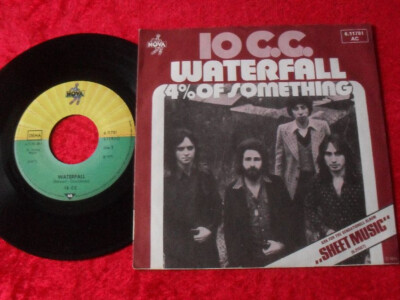 Single 7'' 10cc - Waterfall / 4% Of Something TOP ZUSTAND!