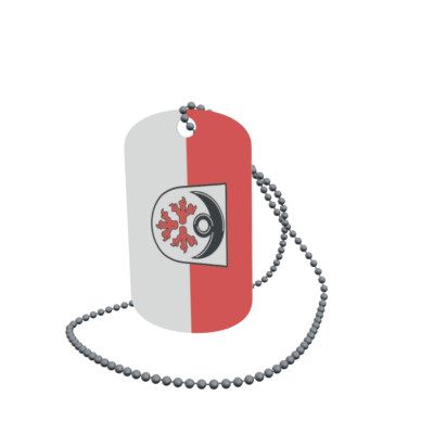 Dog Tag Flag Jettingen-Scheppach Dog Tag Aluminium 30 x 50mm
