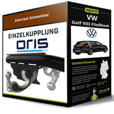 Schwenkbare Anhängerkupplung für VW Golf VIII Fließheck 19- Typ CD1/DA1 Oris NEU