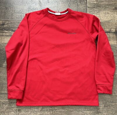 Men s Columbia Sweater Red Size Large