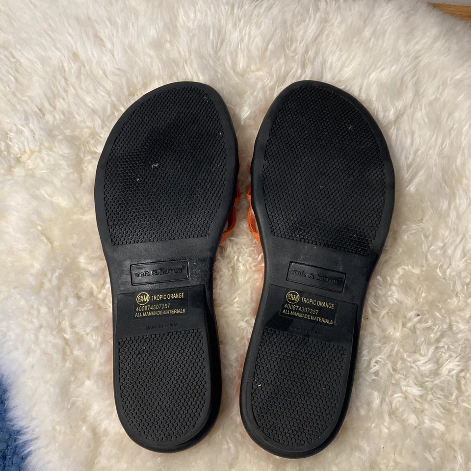 Босоножки Croft & Barrow женские размер 8 1/2 M тропический оранжевый горки плоские - Изображение 4 из 4