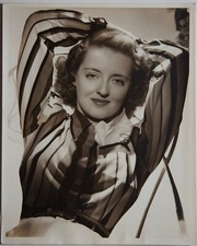 Bette Davis Vintage 1940 George Hurrell Silver Gelatin Photograph 