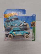 Hot Wheels Volkswagen VW Baja Bug Aqua #160 Mud Studs 5/5 Short Card HCW52 New