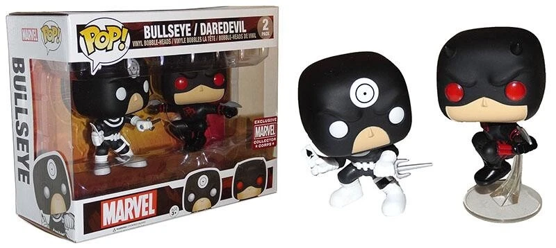 Funko Pop 2 Pack Bullseye Daredevil Marvel Collector Corps
