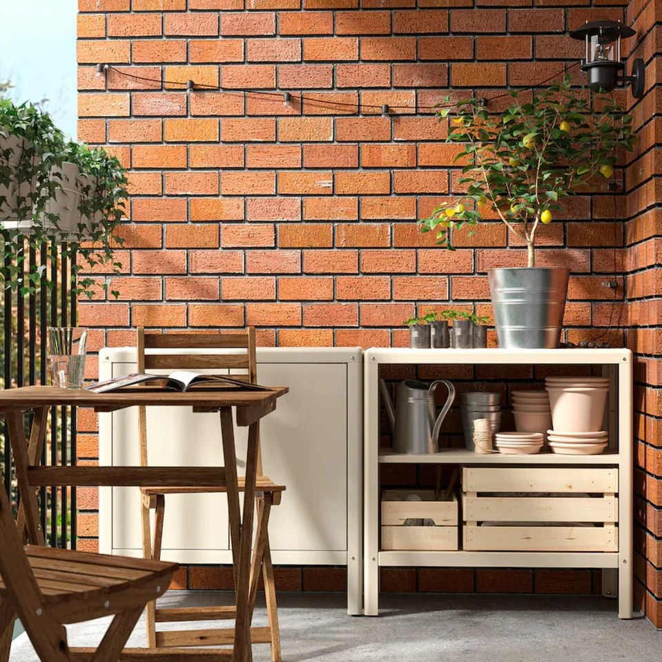 Полочный блок IKEA KOLBJORN, внутренний/наружный, бежевый, 31 1/2x31 7/8 «604.092.94 НОВЫЙ - Изображение 3 из 4