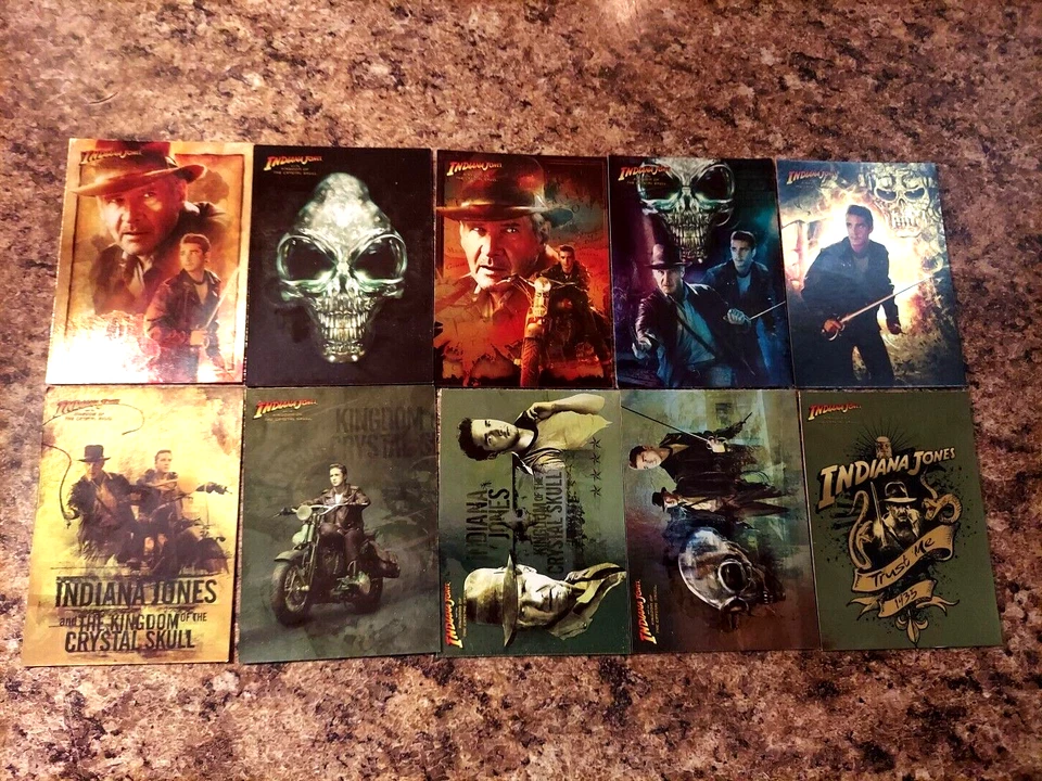 INDIANA JONES AND THE KINGDOM OF THE CRYSTAL SKULL COMPLETE SET + CHASE + PROMO - Image 4 of 4