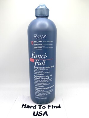 Roux Fanci Full Sweet Creme #19 Temporary HairColor Rinse  15.2oz New  