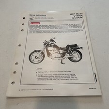 Original 1987 Honda VT700C Shadow Motorcycle Set Up Instructions Made in USA #1