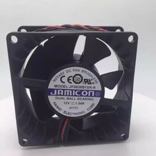 1PCS JF0838B1SR-R DC12V 1.34A 80 80 38MM 2-Wire Cooling Fan