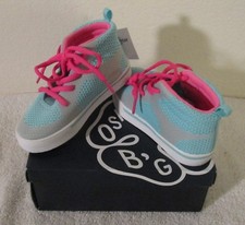 NIB OshKosh B'gosh Jones Toddler Little Kids Shoes Sneakers 9 Blue/Grey MSRP 40