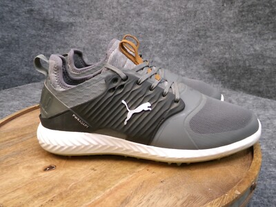 Puma Men's Ignite Pwradapt Caged Waterproof Gray Golf Shoes