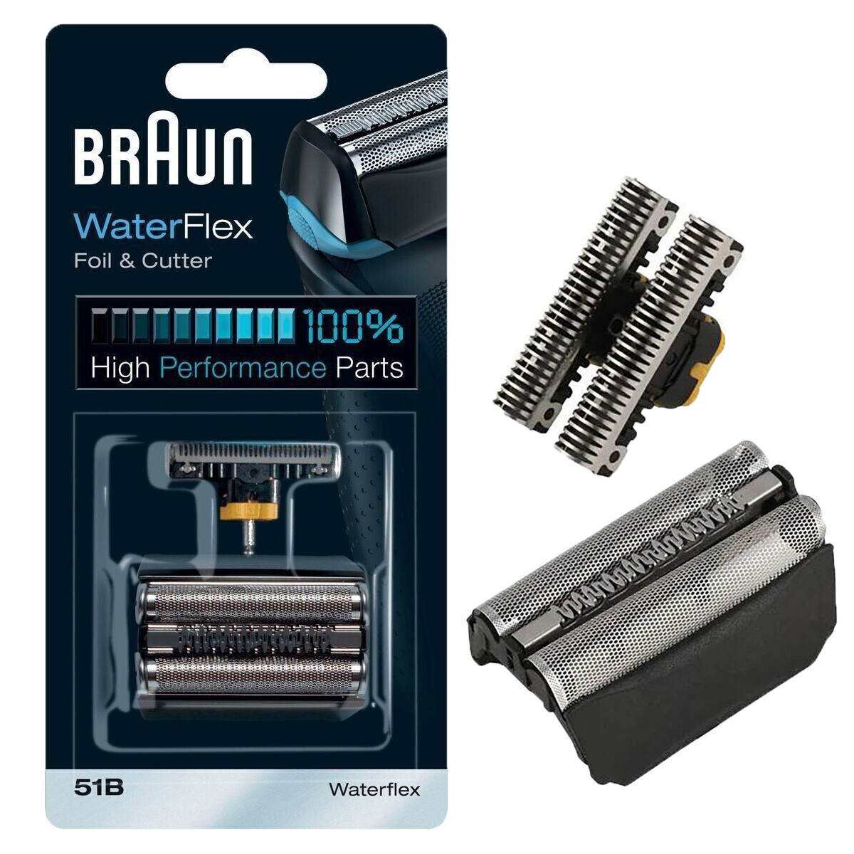 Series 5 Braun 51B Electric Shaver Foil & Cutter Head Replacement Pack,Black