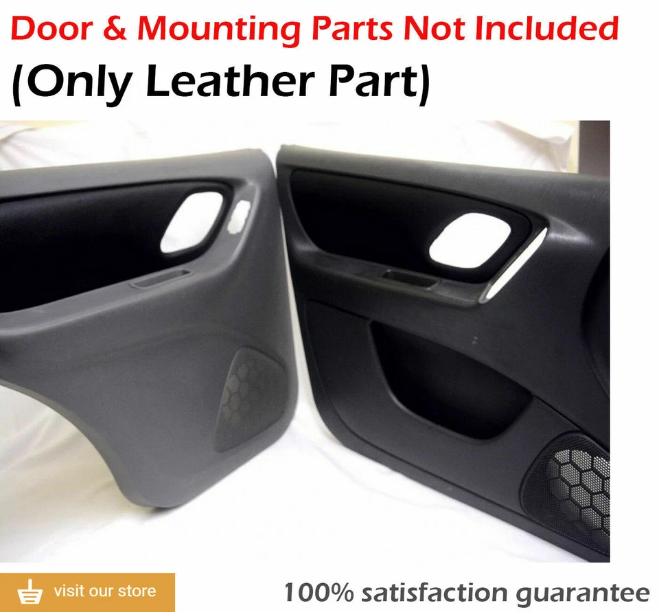 适用于 2001 - 2007 年福特 Escape PVC 乙烯基皮革插入门板盖黑色 — 第 2/4 张图片