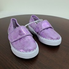 Cat Jack Sneakers Baby Girls 6 Metallic Purple Hook And Loop Casual