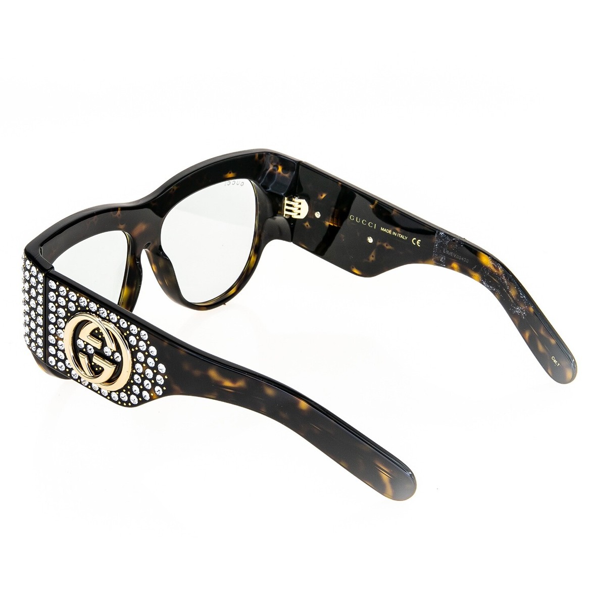 Gucci★素敵！Havana Acetate Sunglasses W/Crystal Logo Gucci Havana Acetate Square Sunglasses | Liberty