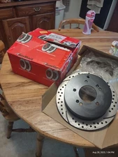 Rear Slotted Brake Rotors