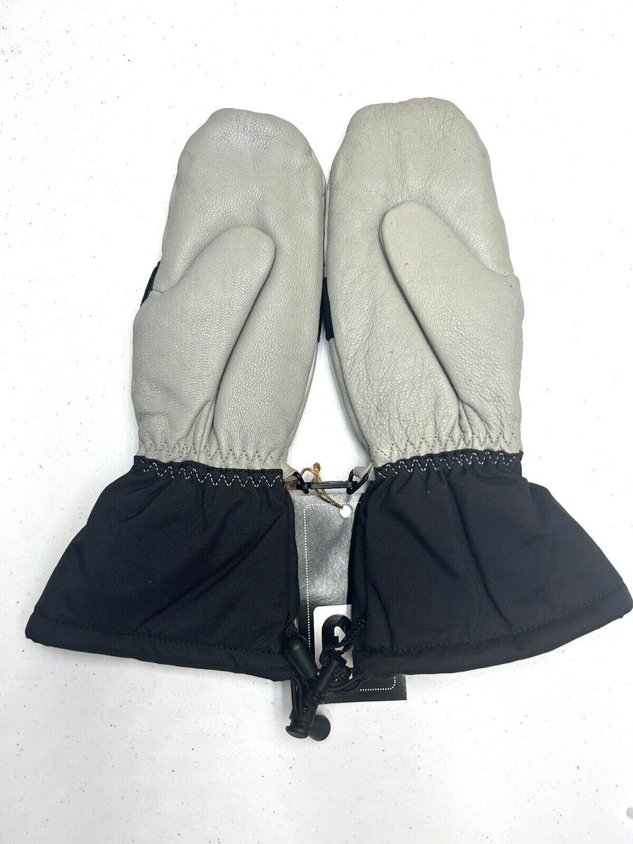 Flylow Oven Mitt GOAT Waterproof Leather Mittens— New! Grey