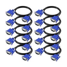 VGA Cable 10 Pack, Computer Monitor VGA Cord, VGA Male to Male Cord 1080P Ful...