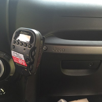 Jeep Wrangler 75WXST CB Mount for Passenger Grab Bar JK Models 2011 to 2017