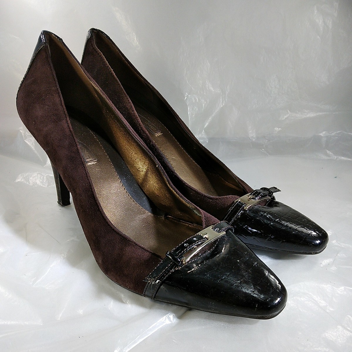 Bandolino Women's Heels Brown Suede Size SKU#09683