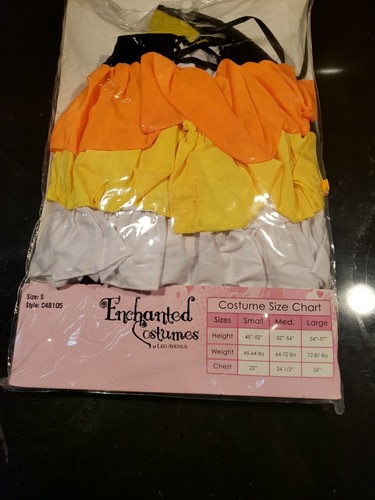 Child Kandy Korn Witch Costume Halloween Sz Small Preowned - Picture 5 of 5