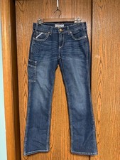 Women Ariat rebar durastretch mid rise straight leg jeans sz. 29s