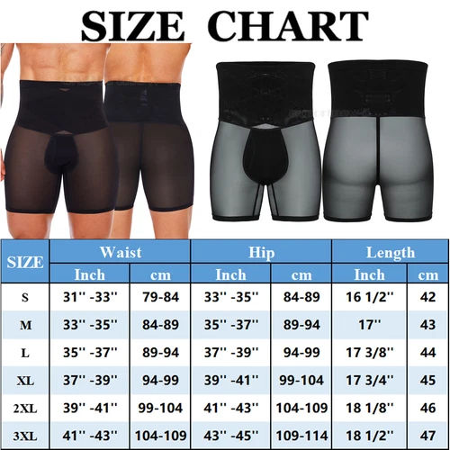 US Herren High Waist Kompression Boxershorts Bauch Slim Mieder Hose Body Shaper - Bild 2 von 30