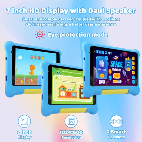 New Kids Tablet 7'' Android 12 Tablet for Kids, 5+32GB 5000mAh Parental Control - Picture 5 of 7