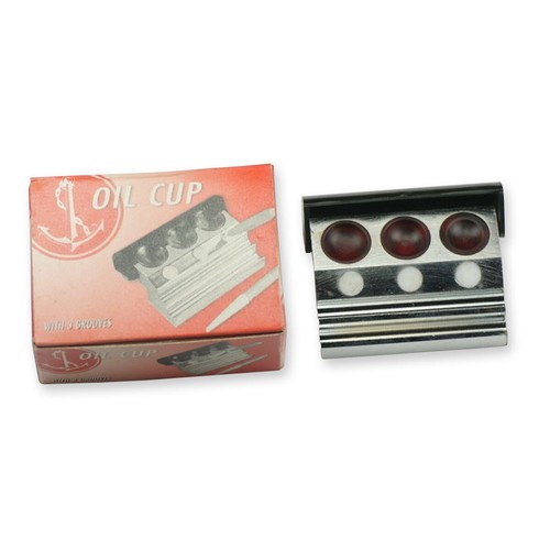 Oil holder container with 3 cups and sliding cover watchmakers quality tool - 第 1/2 張圖片