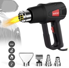 2000W Electric Heat Hot Air Gun Dual Temperature 4 Nozzles High Power Tool 110V