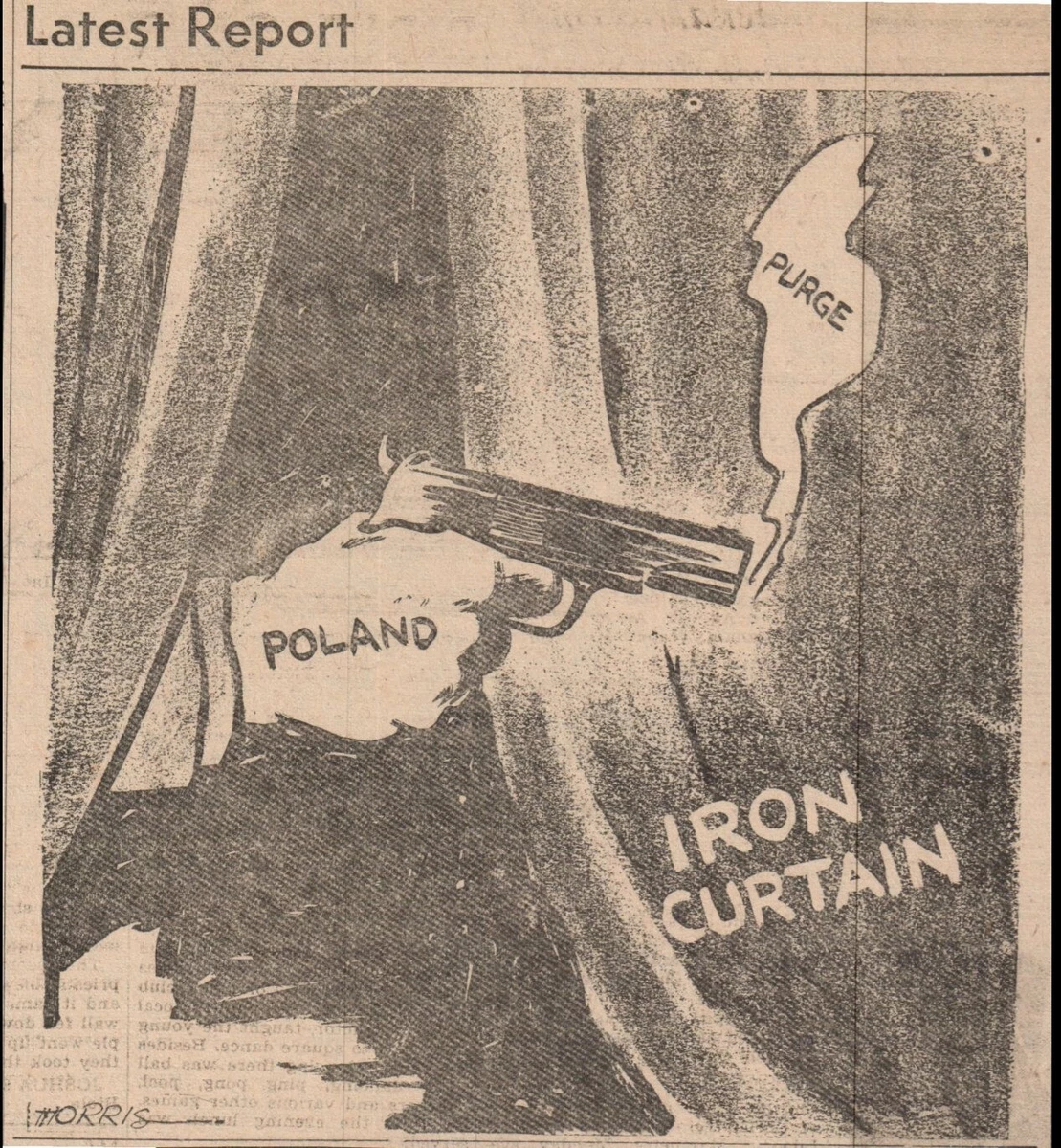Iron Curtain Political Cartoon