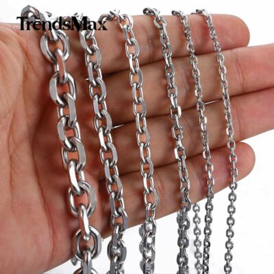 Rolo Cable Chain Necklace | eBay