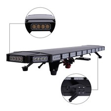 47 LED Emergency Strobe Light Bar Tow Truck Warn Beacon Response Amber/White