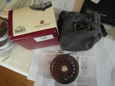 STUNNING UNUSED HARDY GOLDEN JLH ULTRALITE 8/9 TROUT FLY FISHING REEL ETC ..