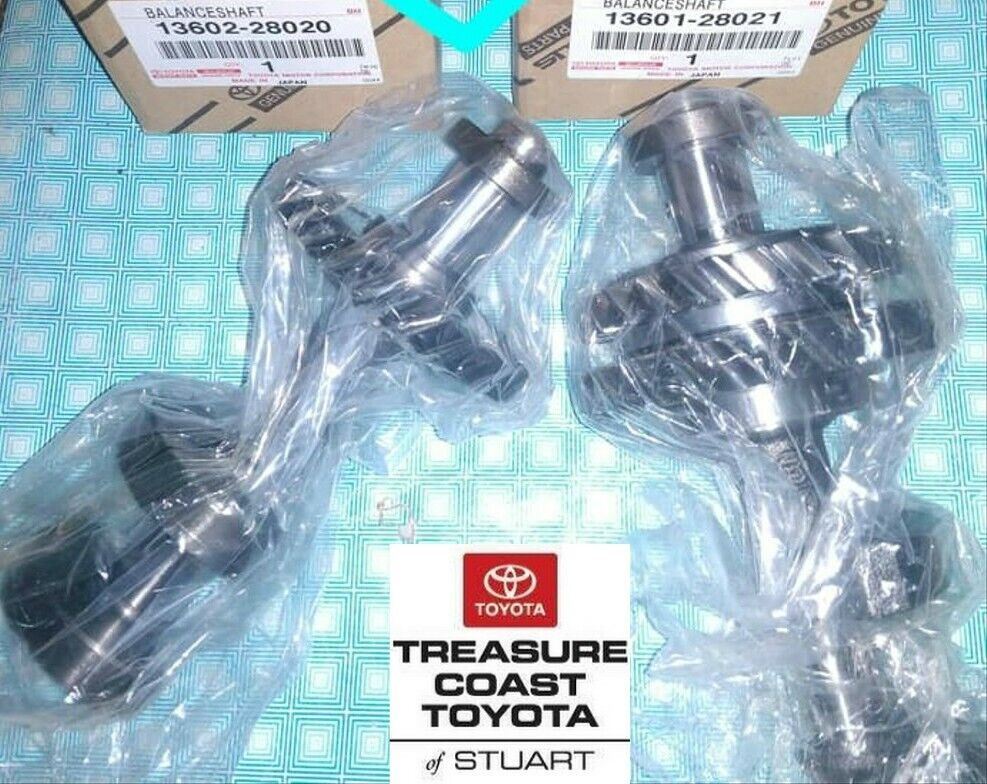 NEW OEM TOYOTA BALANCE SHAFT PAIR NO.1 & NO.2 xB MATRIX NEW OEM TOYOTA BALANCE SHAFT PAIR NO.1 & NO.2 xB MATRIX