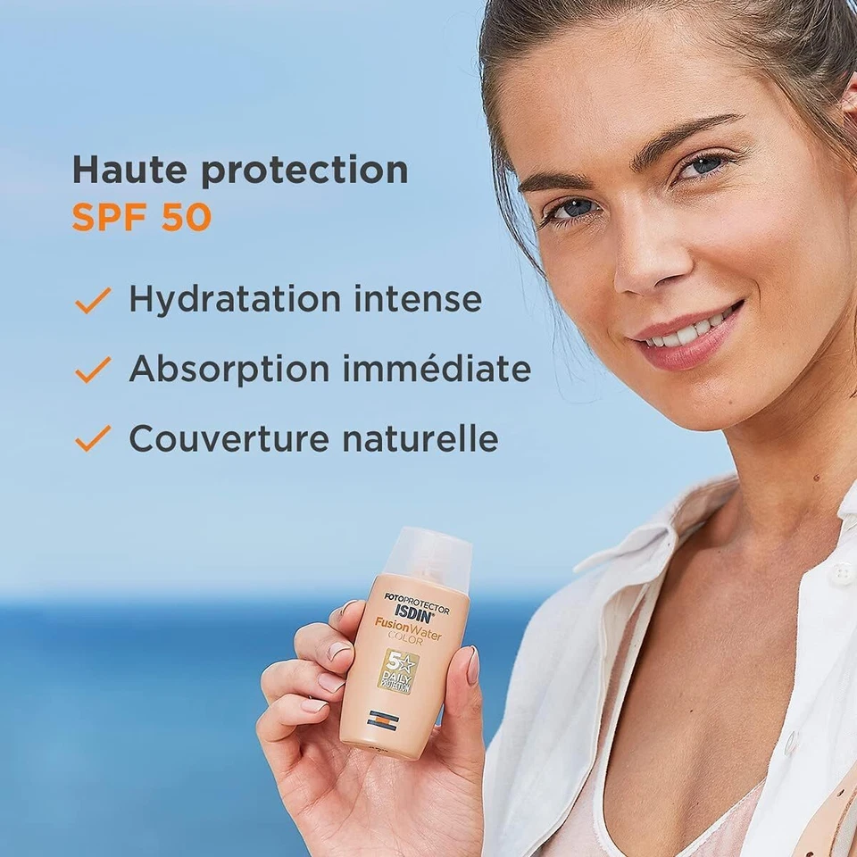 ISDIN Fotoprotector Fusion Water Color Medium SPF 50 Ecran solaire teinté à b... - Photo 2/4