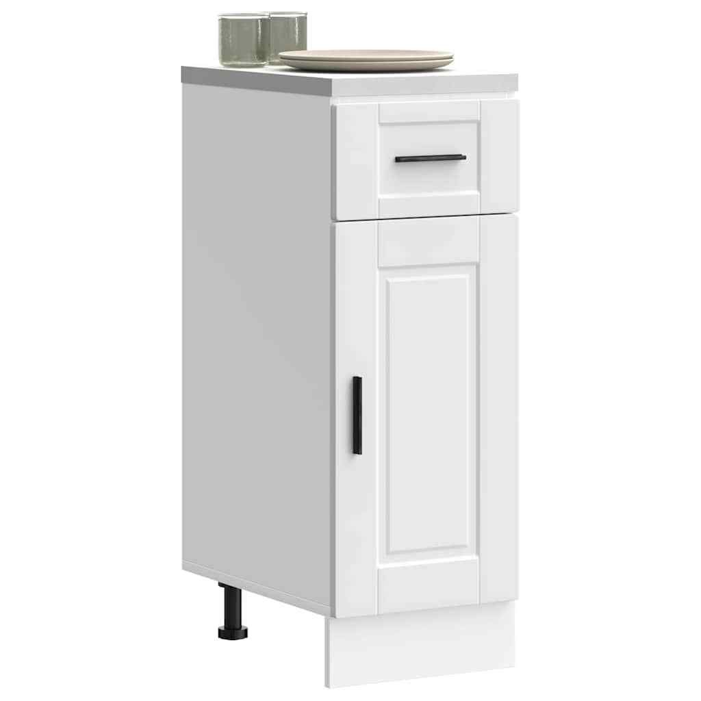vidaXL Kitchen Base Cabinet聽Porto White Engineered Wood
