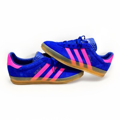 Adidas Gazelle Indoor Lucid Blue Pink W IH5931 Size 9 Mens Shoes Full  Suede | eBay