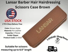 Salon Scissors Shear Cases Brown Storage Holster Cover for Hairdresser