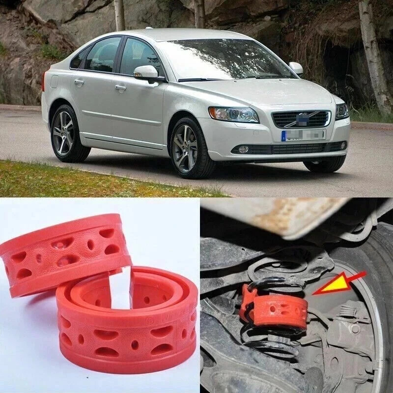 2pcs Rear Air Suspension Shock Bumper Spring Coil Cushion Buffer For Volvo S40