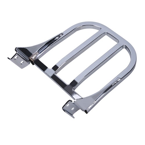 CHROME Backrest Luggage Rack Fit For Harley Heritage Softail Sportster Dyna FXS - Picture 4 of 9