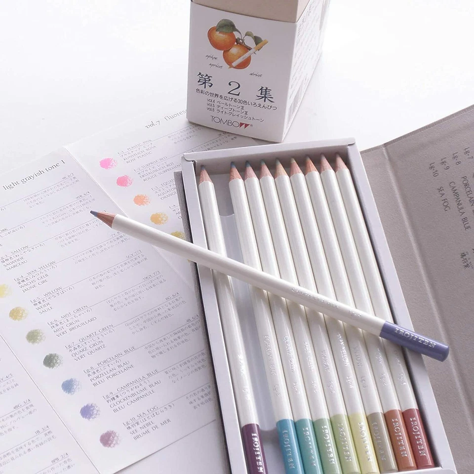 Tombow Coloring 90 Pencil Irojiten Vol. 2 30 colors CI-RTB JAPAN Art Pencils - Image 2 of 4