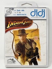 LEAPFROG Learning Game Indiana Jones 2nd-4th Math Facts Didj Custom 2008