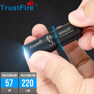 TrustFire MINI2S 220 Lumens EDC MINI Licht LED Taschenlampe Micro-USB Aufladbar