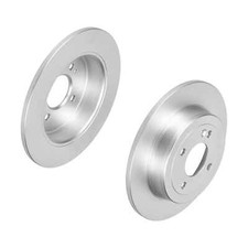 f.becker Bremsscheiben Voll Hinten Rechts Links für Accent IV KIA RIO III 