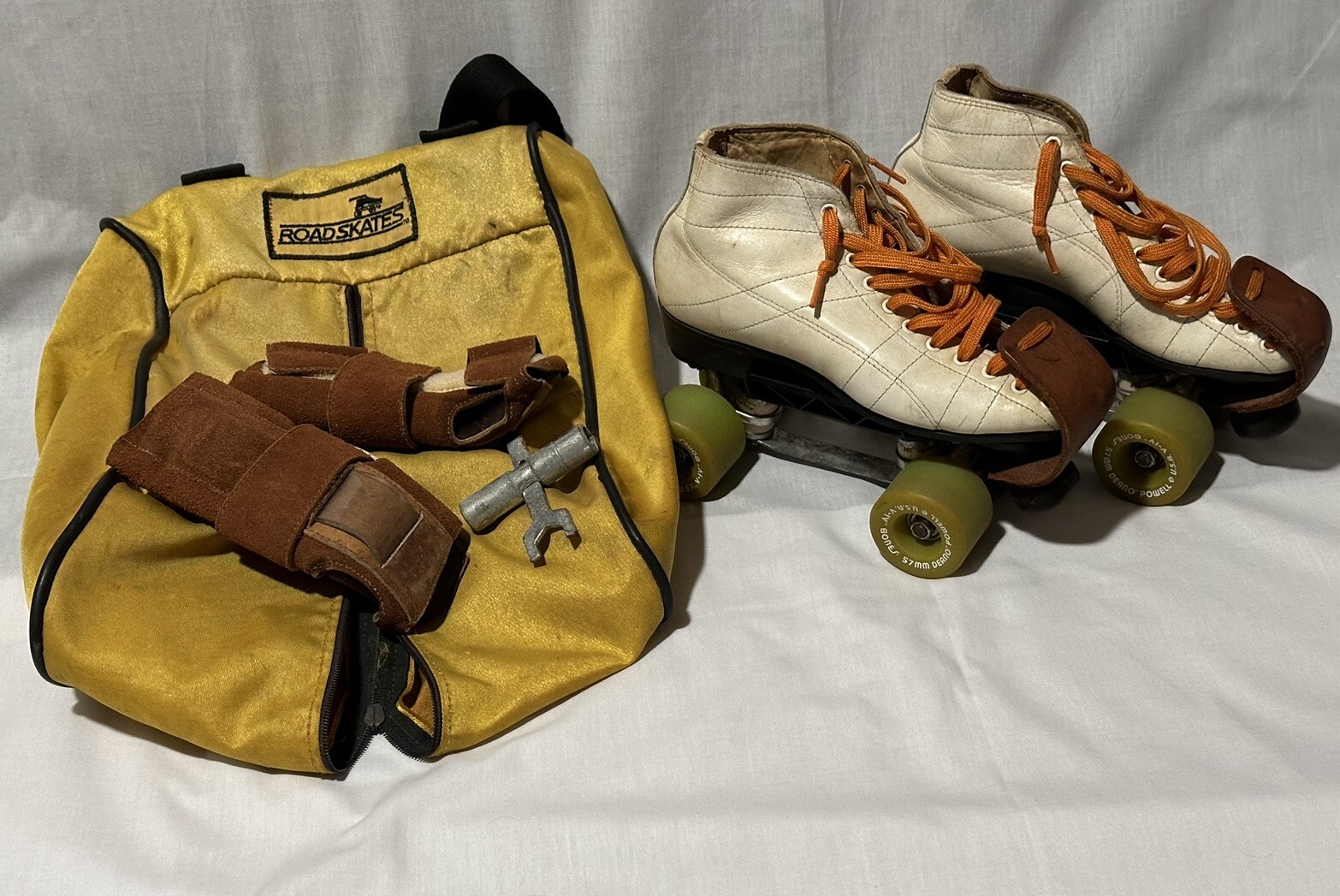 Vintage 1982 Riedell 295 Roller Skates 51/2 Sunlite Plate Powell Bones Wheels eBay