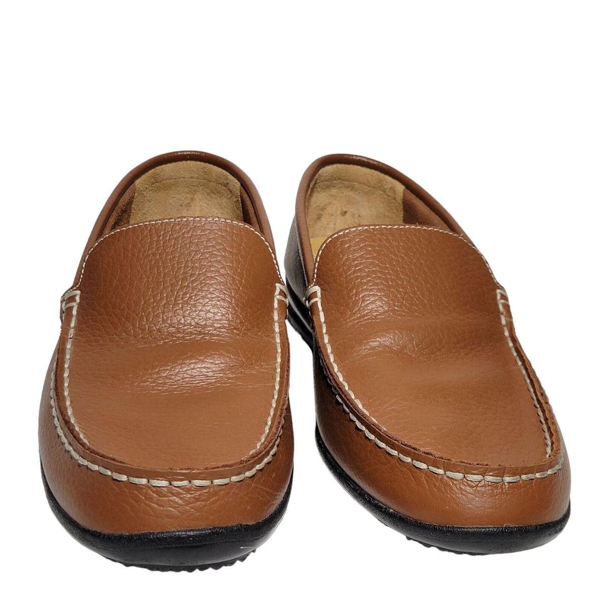 FootJoy FJ Golf Loafers Mens 8.5 W Wide Club Casuals Brown Leather