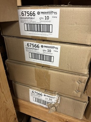 NEW, 10-Pack, GE GE454MVPS90-F 67566 Ultra Start T5 120/277V 4 Lamp Ballast